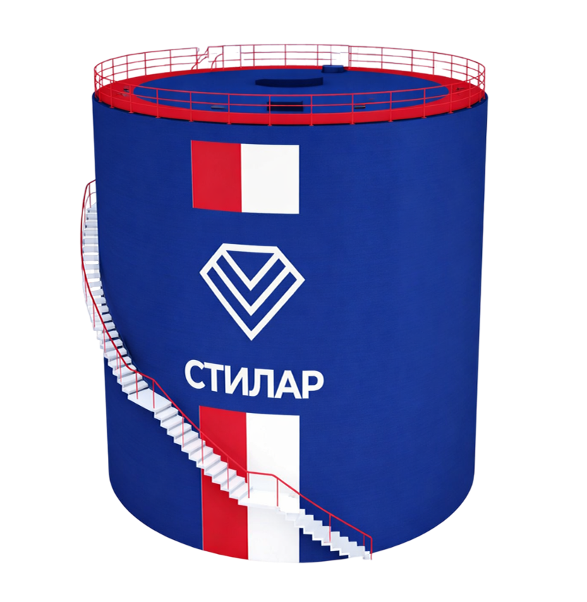 Цельносварной резервуар РВС для химических веществ 50 м³ от завода-производителя