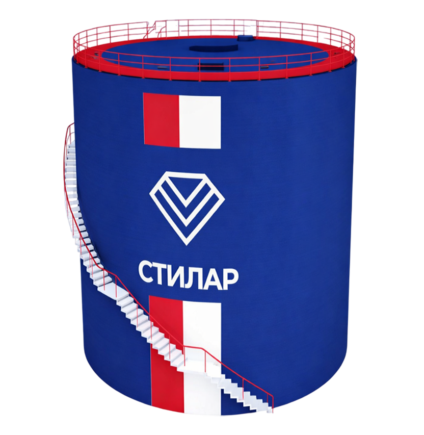 Цельносварной резервуар РВС для нефтепродуктов 125 м³ от завода-производителя